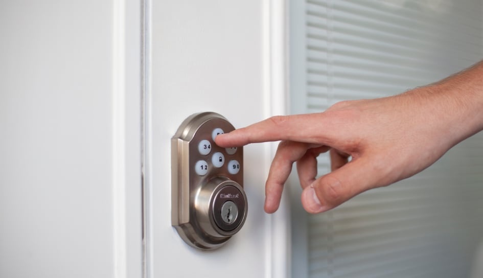 ADT smartlock on a Joliet home